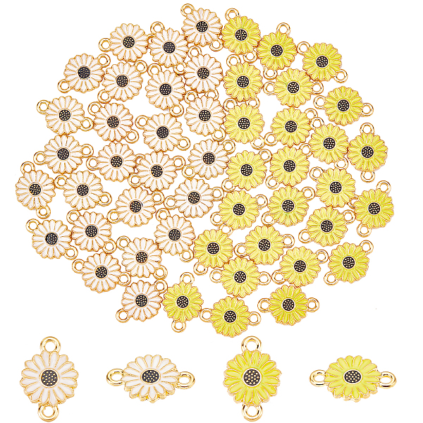 PandaHall CHGCRAFT 50Pcs 2 Colors Enamel Daisy Flower Pendant Link Floral Daisy Connector Charm for Jewelry Making, Golden White..., Multicolor
PandaHall CHGCRAFT 50Pcs 2 Colors Enamel Daisy Flower Pendant Link Floral Daisy Connector Charm for Jewelry Making, Golden White..., Multicolor