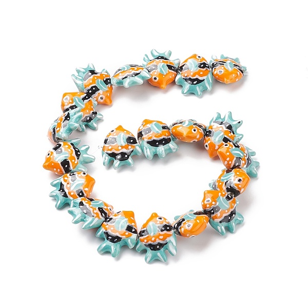 PandaHall Handmade Porcelain Beads, Fish, Dark Turquoise, 17~18x21~22x7~7.5mm, Hole: 2mm Porcelain Fish
PandaHall Handmade Porcelain Beads, Fish, Dark Turquoise, 17~18x21~22x7~7.5mm, Hole: 2mm Porcelain Fish