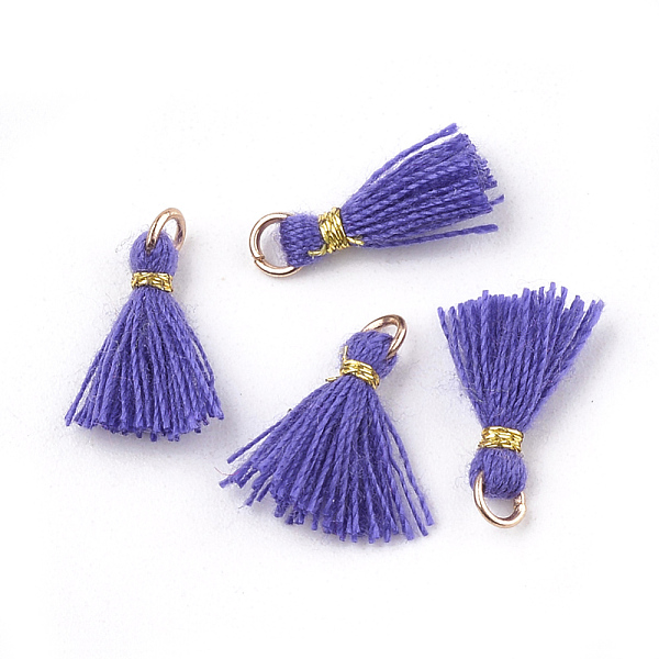 PandaHall Polycotton(Polyester Cotton) Tassel Pendant Decorations, Mini Tassel, with Iron Findings and Metallic Cord, Light Gold, Medium..., Purple
PandaHall Polycotton(Polyester Cotton) Tassel Pendant Decorations, Mini Tassel, with Iron Findings and Metallic Cord, Light Gold, Medium..., Purple