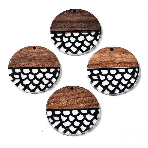 PandaHall Resin & Walnut Wood Pendants, Flat Round with Scale, Black, 35x2~3mm, Hole: 2mm Resin+Wood Flat Round Black
PandaHall Resin & Walnut Wood Pendants, Flat Round with Scale, Black, 35x2~3mm, Hole: 2mm Resin+Wood Flat Round Black