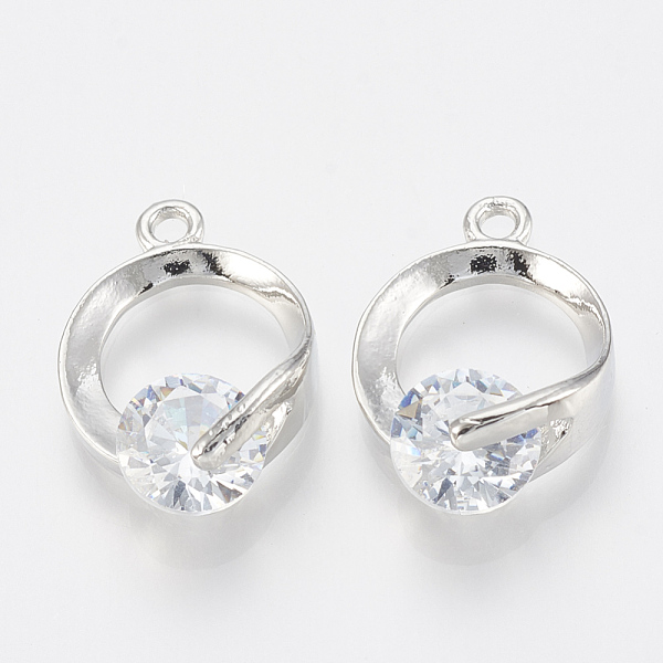 PandaHall Alloy Cubic Zirconia Pendants, Ring, Platinum, 18x12x5.5mm, Hole: 1.5mm Alloy+Cubic Zirconia Ring
PandaHall Alloy Cubic Zirconia Pendants, Ring, Platinum, 18x12x5.5mm, Hole: 1.5mm Alloy+Cubic Zirconia Ring