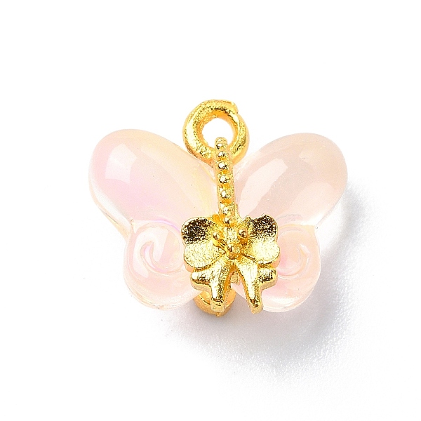 PandaHall Glass Pendants, with Alloy Findings, Butterfly, Golden, Pink, 15.5x14.5x7.5mm, Hole: 1.5mm Alloy+Glass Butterfly Pink
PandaHall Glass Pendants, with Alloy Findings, Butterfly, Golden, Pink, 15.5x14.5x7.5mm, Hole: 1.5mm Alloy+Glass Butterfly Pink