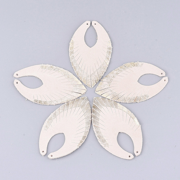 PandaHall Eco-Friendly Cowhide Leather Big Pendants, Leaf, PeachPuff, 60x36x1.5mm, Hole: 1.5mm Leather Leaf Brown
PandaHall Eco-Friendly Cowhide Leather Big Pendants, Leaf, PeachPuff, 60x36x1.5mm, Hole: 1.5mm Leather Leaf Brown