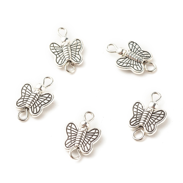 PandaHall Tibetan Style Alloy Connector Charms, with Brass Loops, Butterfly, Antique Silver & Platinum, 16x10x3.5mm, Hole: 2mm Alloy...
PandaHall Tibetan Style Alloy Connector Charms, with Brass Loops, Butterfly, Antique Silver & Platinum, 16x10x3.5mm, Hole: 2mm Alloy...