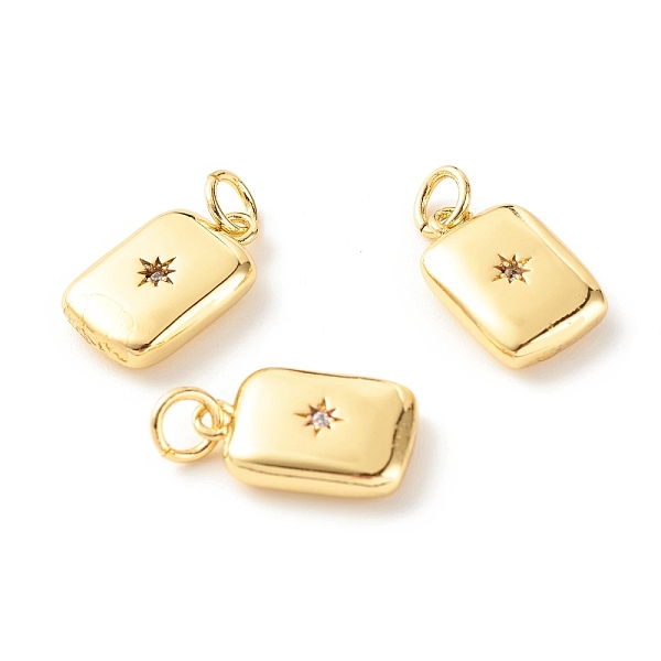 PandaHall Brass Micro Pave Clear Cubic Zirconia Pendants, Cadmium Free & Lead Free, Rectangle, Real 18K Gold Plated, 14x9.5x3.5mm, Hole...
PandaHall Brass Micro Pave Clear Cubic Zirconia Pendants, Cadmium Free & Lead Free, Rectangle, Real 18K Gold Plated, 14x9.5x3.5mm, Hole...