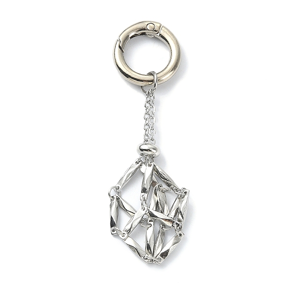PandaHall 304 Stainless Steel Pouch Keychains, with Alloy Spring Ring Clasps, Stainless Steel Color, 71mm Stainless Steel
PandaHall 304 Stainless Steel Pouch Keychains, with Alloy Spring Ring Clasps, Stainless Steel Color, 71mm Stainless Steel