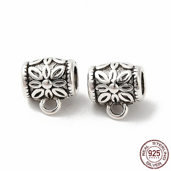 PandaHall Thailand Sterling Silver Tube Bail Pendants, Loop Bails, Barrel with Flower Pattern, Antique Silver, 8x7.5x6mm, Hole: 1.4mm, Inner...
PandaHall Thailand Sterling Silver Tube Bail Pendants, Loop Bails, Barrel with Flower Pattern, Antique Silver, 8x7.5x6mm, Hole: 1.4mm, Inner...