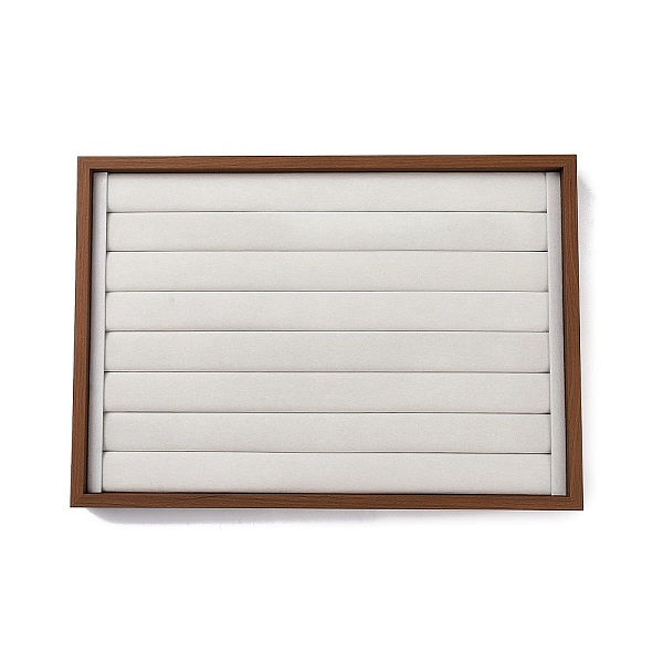 PandaHall 7-Slot Rectangle Wood Ring Display Stands, Finger Rings Organizer Hoder Tray, with Velvet, WhiteSmoke, 35.5x25x2.95cm, Inner..., White
PandaHall 7-Slot Rectangle Wood Ring Display Stands, Finger Rings Organizer Hoder Tray, with Velvet, WhiteSmoke, 35.5x25x2.95cm, Inner..., White