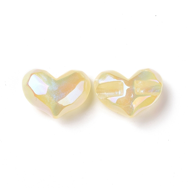 PandaHall Opaque Acrylic Beads, AB Color Plated, Faceted, Heart, Champagne Yellow, 26x34.5x16mm, Hole: 4mm Acrylic Heart
PandaHall Opaque Acrylic Beads, AB Color Plated, Faceted, Heart, Champagne Yellow, 26x34.5x16mm, Hole: 4mm Acrylic Heart