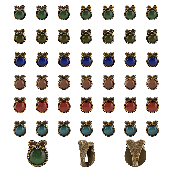 PandaHall Alloy Slide Charms, with Opal, Flat Round with Bowknot, Bracelet Accessories, Antique Bronze, Mixed Color, 16.5x13x7.5mm, Hole..., Multicolor
PandaHall Alloy Slide Charms, with Opal, Flat Round with Bowknot, Bracelet Accessories, Antique Bronze, Mixed Color, 16.5x13x7.5mm, Hole..., Multicolor