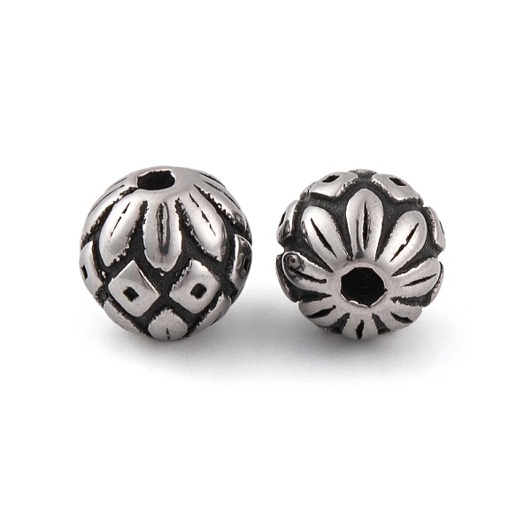 PandaHall 304 Stainless Steel Beads, Round, Antique Silver, 8mm, Hole: 1mm 304 Stainless Steel Round
PandaHall 304 Stainless Steel Beads, Round, Antique Silver, 8mm, Hole: 1mm 304 Stainless Steel Round