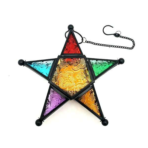 PandaHall Star Shape Glass and Iron Candle Holder, Candle Storage Container Home Decoration, Black, 19x19x6cm Glass Star
PandaHall Star Shape Glass and Iron Candle Holder, Candle Storage Container Home Decoration, Black, 19x19x6cm Glass Star