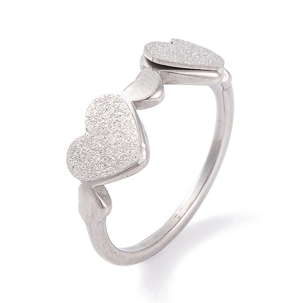 PandaHall 304 Stainless Steel Heart Finger Ring for Women, Stainless Steel Color, 7mm, US Size 6~9(16.5~18.9mm) 304 Stainless Steel Heart
PandaHall 304 Stainless Steel Heart Finger Ring for Women, Stainless Steel Color, 7mm, US Size 6~9(16.5~18.9mm) 304 Stainless Steel Heart