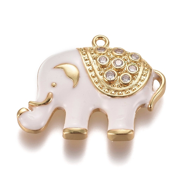 PandaHall Brass Micro Pave Clear Cubic Zirconia Pendants, with Enamel, Elephant, Golden, 25x31x4mm, Hole: 1.7mm Brass+Cubic Zirconia+Enamel...
PandaHall Brass Micro Pave Clear Cubic Zirconia Pendants, with Enamel, Elephant, Golden, 25x31x4mm, Hole: 1.7mm Brass+Cubic Zirconia+Enamel...