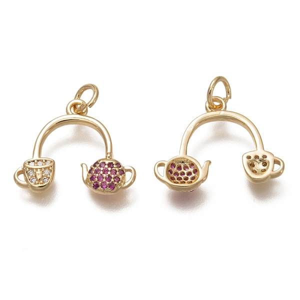 PandaHall Brass Micro Pave Clear & Medium Violet Red Cubic Zirconia Pendants, with Jump Ring, Long-Lasting Plated, Teacup & Teapot, Real 18K...
PandaHall Brass Micro Pave Clear & Medium Violet Red Cubic Zirconia Pendants, with Jump Ring, Long-Lasting Plated, Teacup & Teapot, Real 18K...