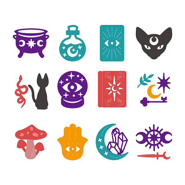 PandaHall Divination Theme Carbon Steel Cutting Dies Stencils, for DIY Scrapbooking, Photo Album, Decorative Embossing Paper Card, Stainless...
PandaHall Divination Theme Carbon Steel Cutting Dies Stencils, for DIY Scrapbooking, Photo Album, Decorative Embossing Paper Card, Stainless...