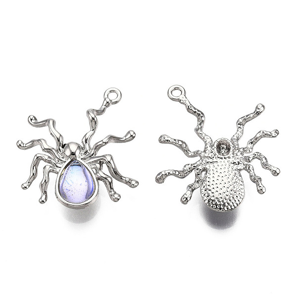 PandaHall Halloween Rack Plating Alloy Pendants, Spider Charm, with Lilac Resin Beads, Cadmium Free & Lead Free, Platinum, 30x27x5.8mm, Hole..., Purple
PandaHall Halloween Rack Plating Alloy Pendants, Spider Charm, with Lilac Resin Beads, Cadmium Free & Lead Free, Platinum, 30x27x5.8mm, Hole..., Purple