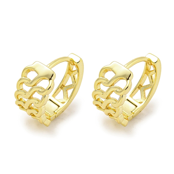 PandaHall Chain-Shaped Brass Hoop Earrings, Real 18K Gold Plated, 13x6.5mm Brass Others
PandaHall Chain-Shaped Brass Hoop Earrings, Real 18K Gold Plated, 13x6.5mm Brass Others