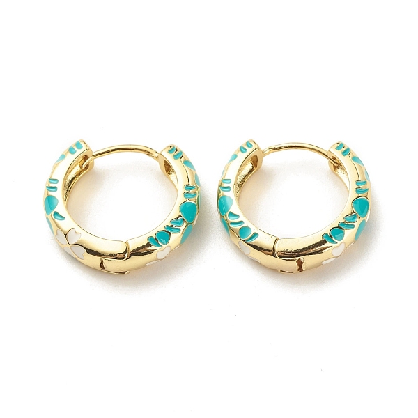 PandaHall Flower Enamel Hoop Earrings, Gold Plated Brass Hinged Earrings for Women, Turquoise, 20x22x5mm, Pin: 0.9mm Brass Flower Green
PandaHall Flower Enamel Hoop Earrings, Gold Plated Brass Hinged Earrings for Women, Turquoise, 20x22x5mm, Pin: 0.9mm Brass Flower Green