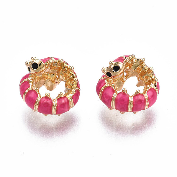 PandaHall Rack Plating Alloy Enamel European Beads, Large Hole Beads, Cadmium Free & Nickel Free & Lead Free, Light Gold, Centipede, Cerise..., Red
PandaHall Rack Plating Alloy Enamel European Beads, Large Hole Beads, Cadmium Free & Nickel Free & Lead Free, Light Gold, Centipede, Cerise..., Red