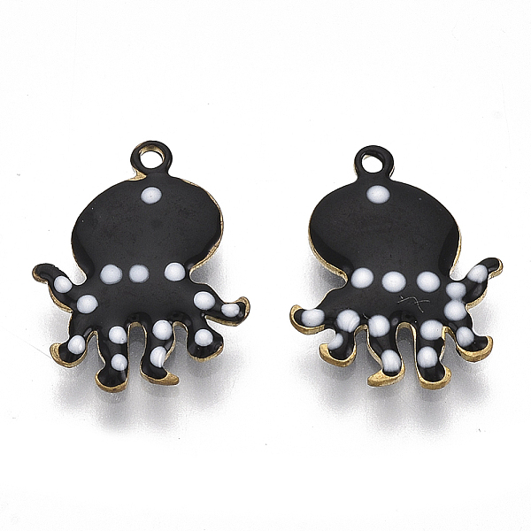 PandaHall Alloy Enamel Charms, Enamelled Sequins, Octopus, Black, 14x11x1.5mm, Hole: 1mm Alloy+Enamel Other Animal Black
PandaHall Alloy Enamel Charms, Enamelled Sequins, Octopus, Black, 14x11x1.5mm, Hole: 1mm Alloy+Enamel Other Animal Black