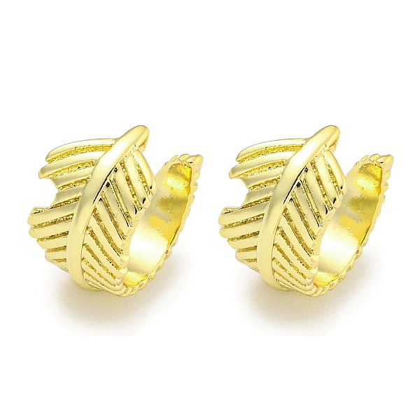 PandaHall Brass Cuff Earrings, Feather, Real 18K Gold Plated, 12x8mm Brass Feather
PandaHall Brass Cuff Earrings, Feather, Real 18K Gold Plated, 12x8mm Brass Feather