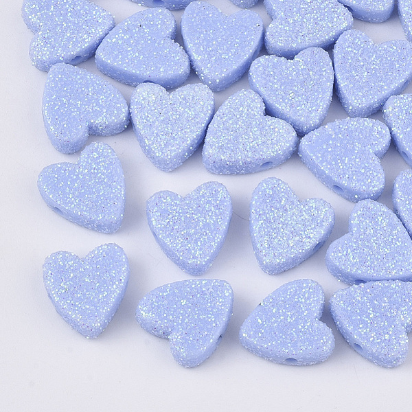 PandaHall Opaque Acrylic Beads, with Glitter Powder, Heart, Light Sky Blue, 13.5x13x5mm, Hole: 1.5mm Acrylic Heart Blue
PandaHall Opaque Acrylic Beads, with Glitter Powder, Heart, Light Sky Blue, 13.5x13x5mm, Hole: 1.5mm Acrylic Heart Blue