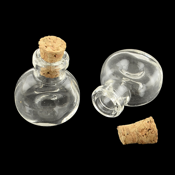 PandaHall Flat Round Glass Bottle for Bead Containers, with Cork Stopper, Wishing Bottle, Clear, 25x20x11mm, Hole: 6mm, Bottleneck: 10mm in...
PandaHall Flat Round Glass Bottle for Bead Containers, with Cork Stopper, Wishing Bottle, Clear, 25x20x11mm, Hole: 6mm, Bottleneck: 10mm in...