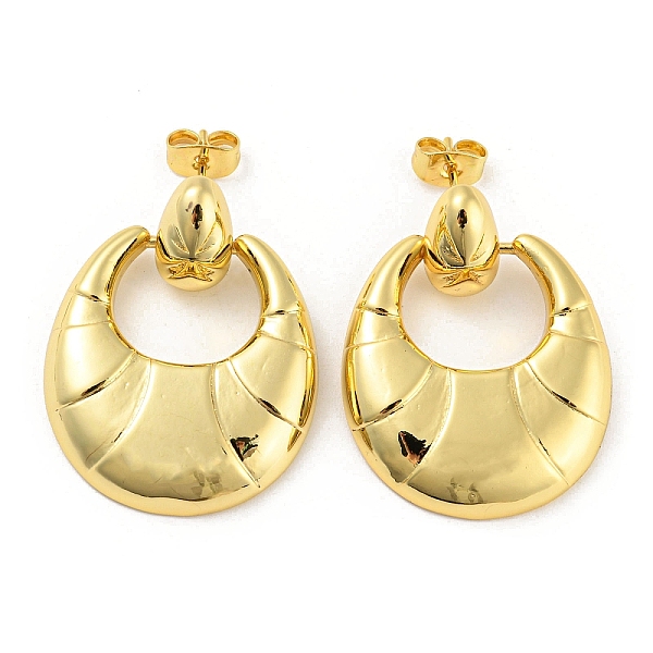 PandaHall Brass Dangle Stud Earrings, Croissant, Real 16K Gold Plated, 33x24.5mm Brass Horn
PandaHall Brass Dangle Stud Earrings, Croissant, Real 16K Gold Plated, 33x24.5mm Brass Horn