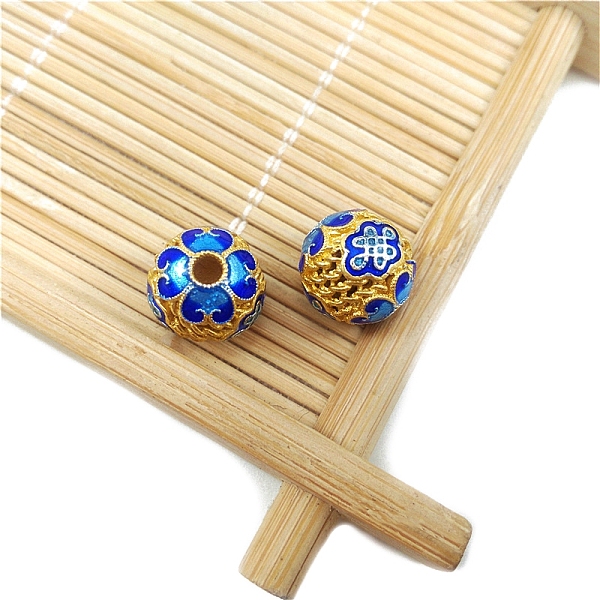 PandaHall Brass Enamel Beads, Hollow Round, Golden, Blue, 10mm, Hole: 2mm Brass+Enamel Round Blue
PandaHall Brass Enamel Beads, Hollow Round, Golden, Blue, 10mm, Hole: 2mm Brass+Enamel Round Blue