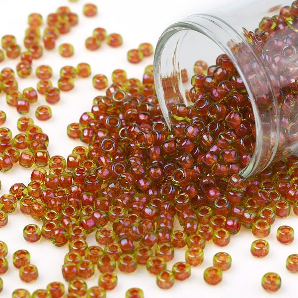 PandaHall TOHO Round Seed Beads, Japanese Seed Beads, (303) Inside Color Jonquil/Hyacinth Lined, 8/0, 3mm, Hole: 1mm, about 1110pcs/50g...
PandaHall TOHO Round Seed Beads, Japanese Seed Beads, (303) Inside Color Jonquil/Hyacinth Lined, 8/0, 3mm, Hole: 1mm, about 1110pcs/50g...