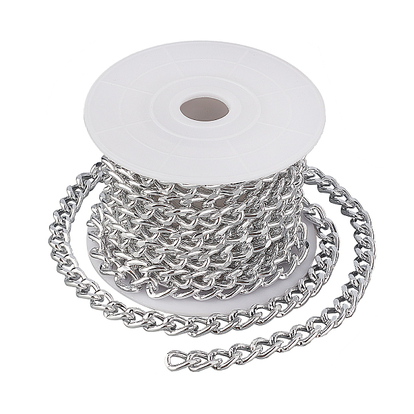 PandaHall CHGCRAFT DIY Chain Necklace Making Kits, Including 3m Aluminium Curb Chain, Platinum, 10x7x3mm Aluminum
PandaHall CHGCRAFT DIY Chain Necklace Making Kits, Including 3m Aluminium Curb Chain, Platinum, 10x7x3mm Aluminum