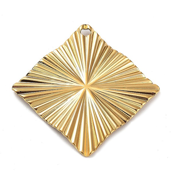 PandaHall Ion Plating(IP) 304 Stainless Steel Pendants, Rhombus Charm, Real 18K Gold Plated, 31x31x2mm, Hole: 1.6mm 304 Stainless Steel...
PandaHall Ion Plating(IP) 304 Stainless Steel Pendants, Rhombus Charm, Real 18K Gold Plated, 31x31x2mm, Hole: 1.6mm 304 Stainless Steel...