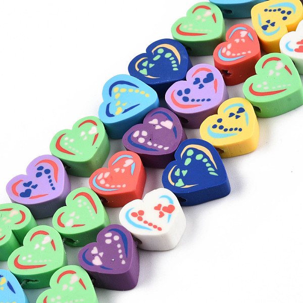 PandaHall Handmade Polymer Clay Beads Strands, Heart, Colorful, 8~11x9~10.5x4~5mm, Hole: 1.2~1.6mm, about 40pcs/strand, 15.08 inch(38.3cm)...
PandaHall Handmade Polymer Clay Beads Strands, Heart, Colorful, 8~11x9~10.5x4~5mm, Hole: 1.2~1.6mm, about 40pcs/strand, 15.08 inch(38.3cm)...