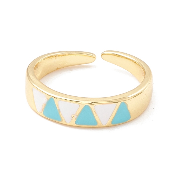 PandaHall Triangle Enamel Cuff Ring, Long-Lasting Plated Brass Open Ring for Women, Golden, Mixed Color, US Size 7 3/4(17.9mm) Brass..., Multicolor
PandaHall Triangle Enamel Cuff Ring, Long-Lasting Plated Brass Open Ring for Women, Golden, Mixed Color, US Size 7 3/4(17.9mm) Brass..., Multicolor