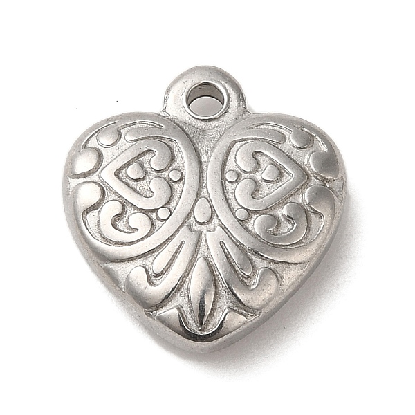PandaHall 304 Stainless Steel Pendants, Heart Charms, Stainless Steel Color, 16.5x15x4mm, Hole: 1.8mm 304 Stainless Steel Heart
PandaHall 304 Stainless Steel Pendants, Heart Charms, Stainless Steel Color, 16.5x15x4mm, Hole: 1.8mm 304 Stainless Steel Heart