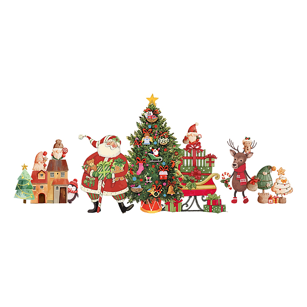 PandaHall Christmas PVC Wall Stickers, Wall Decoration, Santa Claus, 800x390mm, 2pcs/set PVC Santa Claus
PandaHall Christmas PVC Wall Stickers, Wall Decoration, Santa Claus, 800x390mm, 2pcs/set PVC Santa Claus