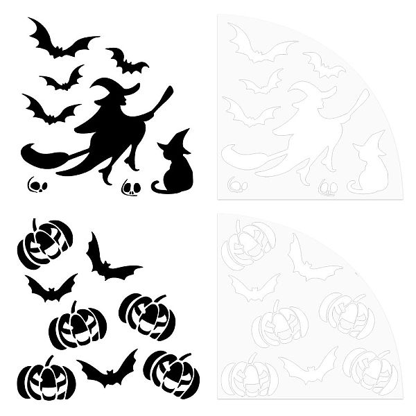 PandaHall CRASPIRE Halloween Stencil Pumpkin Witch Bat Skull Pattern Template 20x20cm Acrylic Animal Texture Fan Shaped Drawing Painting...
PandaHall CRASPIRE Halloween Stencil Pumpkin Witch Bat Skull Pattern Template 20x20cm Acrylic Animal Texture Fan Shaped Drawing Painting...