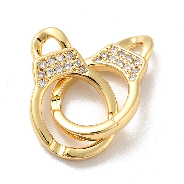 PandaHall Rack Plating Brass Micro Pave Clear Cubic Zirconia Links Connectors, Cadmium Free & Lead Free, Long-Lasting Plated, Handcuff, Real...
PandaHall Rack Plating Brass Micro Pave Clear Cubic Zirconia Links Connectors, Cadmium Free & Lead Free, Long-Lasting Plated, Handcuff, Real...