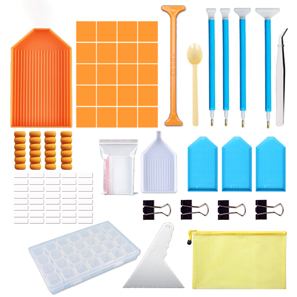 PandaHall DIY Diamond Painting Tools Kit, include 5Pcs Tray, 20Pcs Glue Clay, 5Pcs Pen, 1Pc Spoon, 1Pc Tweezer, 4Pcs Pen Grip, 1 Sheet..., Multicolor
PandaHall DIY Diamond Painting Tools Kit, include 5Pcs Tray, 20Pcs Glue Clay, 5Pcs Pen, 1Pc Spoon, 1Pc Tweezer, 4Pcs Pen Grip, 1 Sheet..., Multicolor