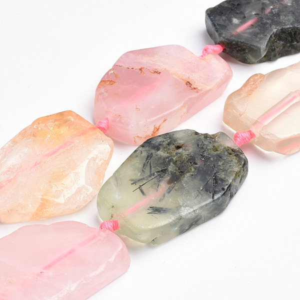 PandaHall Natural Quartz Beads Strands, Flat Slab Beads, Nuggets, 28~60x15~42x6~8mm, Hole: 3mm, about 8~12pcs/strand, 16.3 inch Other Quartz...
PandaHall Natural Quartz Beads Strands, Flat Slab Beads, Nuggets, 28~60x15~42x6~8mm, Hole: 3mm, about 8~12pcs/strand, 16.3 inch Other Quartz...