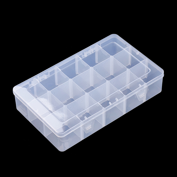 PandaHall Plastic Bead Storage Containers, Adjustable Dividers Box, Removable 15 Compartments, Rectangle, Clear, 27.5x16.5x5.7cm Plastic...
PandaHall Plastic Bead Storage Containers, Adjustable Dividers Box, Removable 15 Compartments, Rectangle, Clear, 27.5x16.5x5.7cm Plastic...