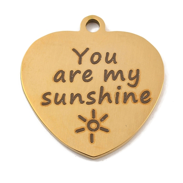 PandaHall Vacuum Plating 201 Stainless Steel Pendants, Friends Theme Message Charms, Heart with Word Charms, Real 18K Gold Plated...
PandaHall Vacuum Plating 201 Stainless Steel Pendants, Friends Theme Message Charms, Heart with Word Charms, Real 18K Gold Plated...