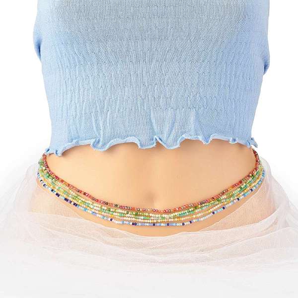PandaHall Summer Jewelry Waist Beads, Body Chain, Faceted Glass Beaded Belly Chain, Bikini Jewelry for Woman Girl, Mixed Color, 31-1/2 inch..., Multicolor
PandaHall Summer Jewelry Waist Beads, Body Chain, Faceted Glass Beaded Belly Chain, Bikini Jewelry for Woman Girl, Mixed Color, 31-1/2 inch..., Multicolor