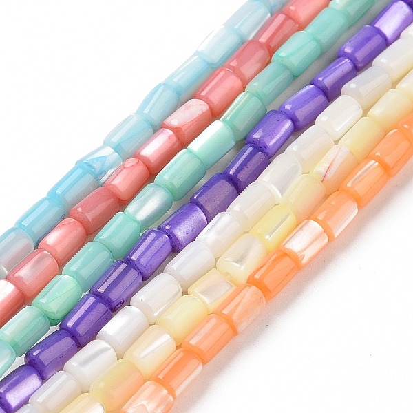 PandaHall Natural Trochus Shell Beads Strands, Dyed, Column, Mixed Color, 5x3mm, Hole: 0.8mm, about 82~83pcs/strand, 15.63''(39.7cm) Trochus..., Multicolor
PandaHall Natural Trochus Shell Beads Strands, Dyed, Column, Mixed Color, 5x3mm, Hole: 0.8mm, about 82~83pcs/strand, 15.63''(39.7cm) Trochus..., Multicolor