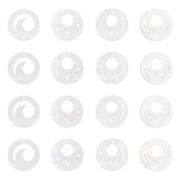 PandaHall SUPERFINDINGS Natural Freshwater Shell Pendants, Flat Round with Wave, Linen, 18x2mm, Hole: 1mm, 16pcs/box Freshwater Shell Flat..., Brown
PandaHall SUPERFINDINGS Natural Freshwater Shell Pendants, Flat Round with Wave, Linen, 18x2mm, Hole: 1mm, 16pcs/box Freshwater Shell Flat..., Brown