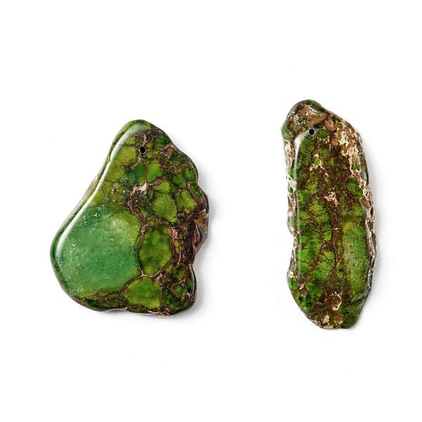 PandaHall Natural Regalite/Imperial Jasper/Sea Sediment Jasper Pendants, Nuggets, Dyed, Green, 34~52x20~33x5~5.5mm, Hole: 1.2mm Imperial...
PandaHall Natural Regalite/Imperial Jasper/Sea Sediment Jasper Pendants, Nuggets, Dyed, Green, 34~52x20~33x5~5.5mm, Hole: 1.2mm Imperial...