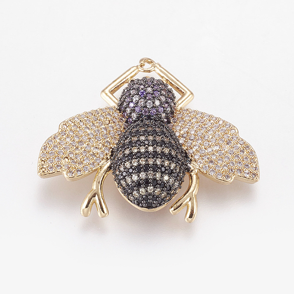 PandaHall Brass Micro Pave Cubic Zirconia Pendants, Insect, Nickel Free & Lead Free & Cadmium Free, Golden, 31x36x7mm, Hole: 1mm Brass+Cubic...
PandaHall Brass Micro Pave Cubic Zirconia Pendants, Insect, Nickel Free & Lead Free & Cadmium Free, Golden, 31x36x7mm, Hole: 1mm Brass+Cubic...