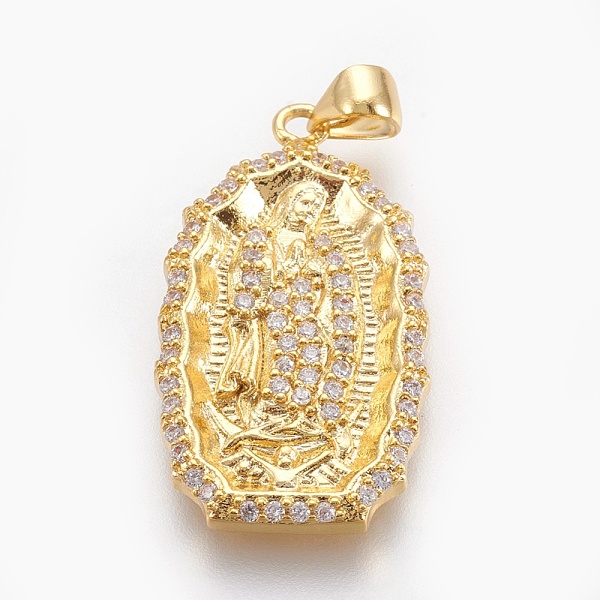 PandaHall Brass Micro Pave Cubic Zirconia Pendants, Long-Lasting Plated, Oval with Jesus, For Easter, Lead Free & Nickel Free & Cadmium Free..., Clear
PandaHall Brass Micro Pave Cubic Zirconia Pendants, Long-Lasting Plated, Oval with Jesus, For Easter, Lead Free & Nickel Free & Cadmium Free..., Clear