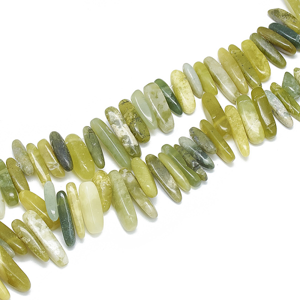 PandaHall Natural Olive Jade Beads Strands, Chip, 10~30x5~10x3~9mm, Hole: 1mm, about 65~85pcs/strand, 14.9 inch Olive Jade Chip
PandaHall Natural Olive Jade Beads Strands, Chip, 10~30x5~10x3~9mm, Hole: 1mm, about 65~85pcs/strand, 14.9 inch Olive Jade Chip